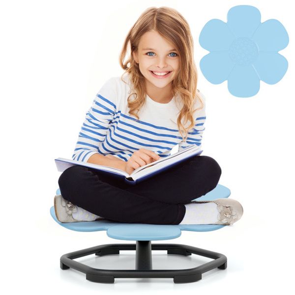 Kids Sensory Swivel Chair : 360° Spin, 220lbs Capacity, Elephant Design, PP/Metal, Anti-Slip Pads for Balance & Coordination