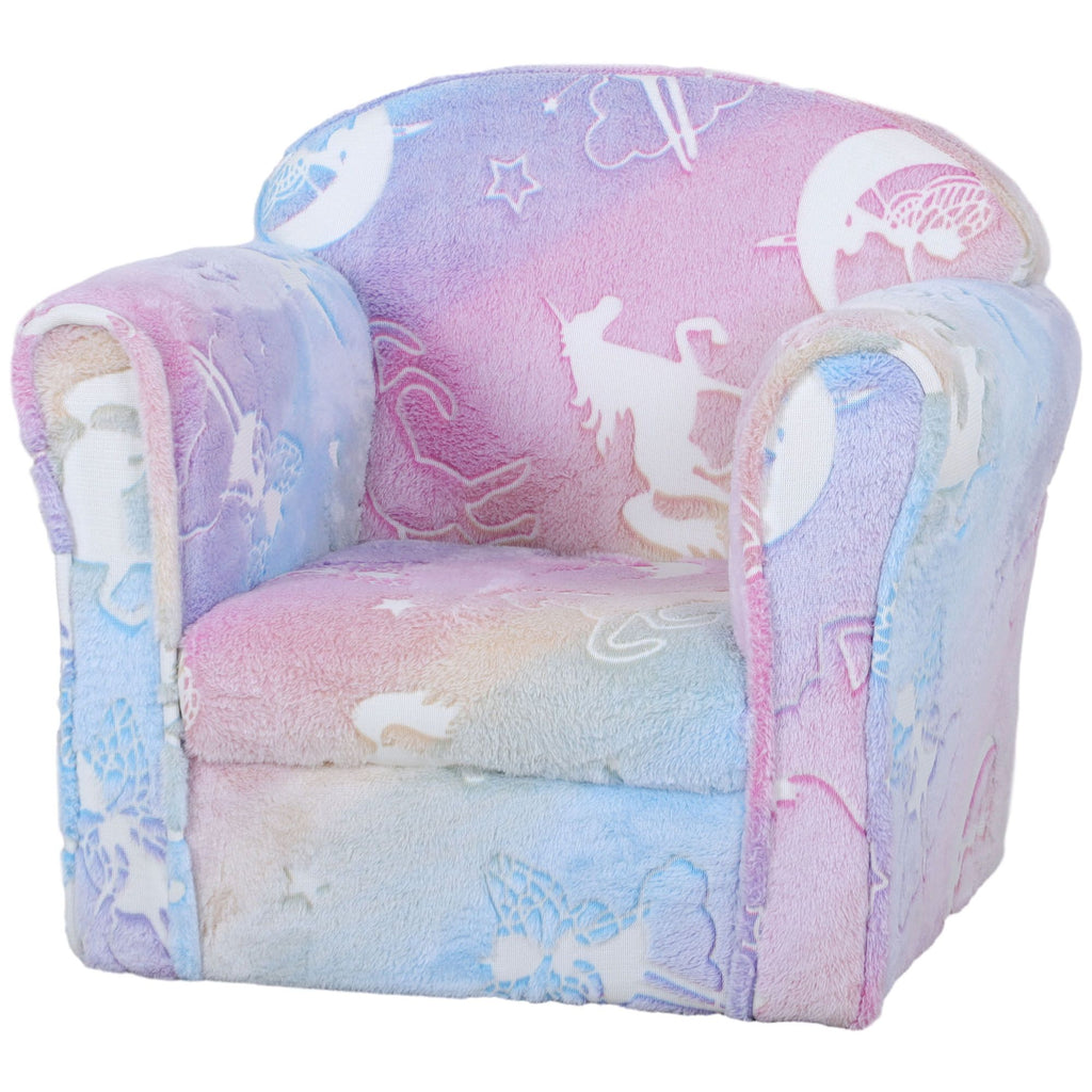 Kids Sofa with Glowing Fairy Design for 18-36 Months, Multicolor