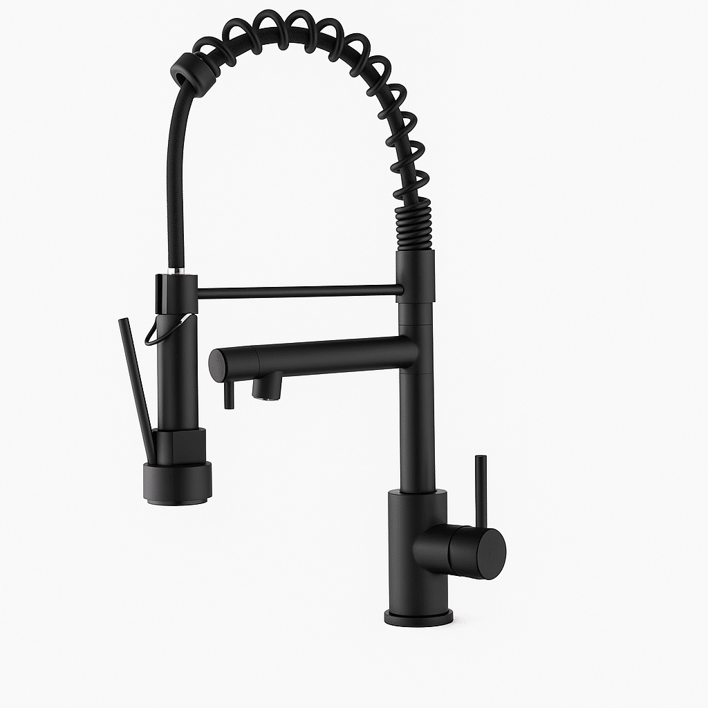 Kitchen Faucet with Pull Down Sprayer, Touch On Single Handle 2- Function Stainless Steel Spring Neck, Single Hole Installation[Unable ship weekends, TK/TEMU only for pickup]