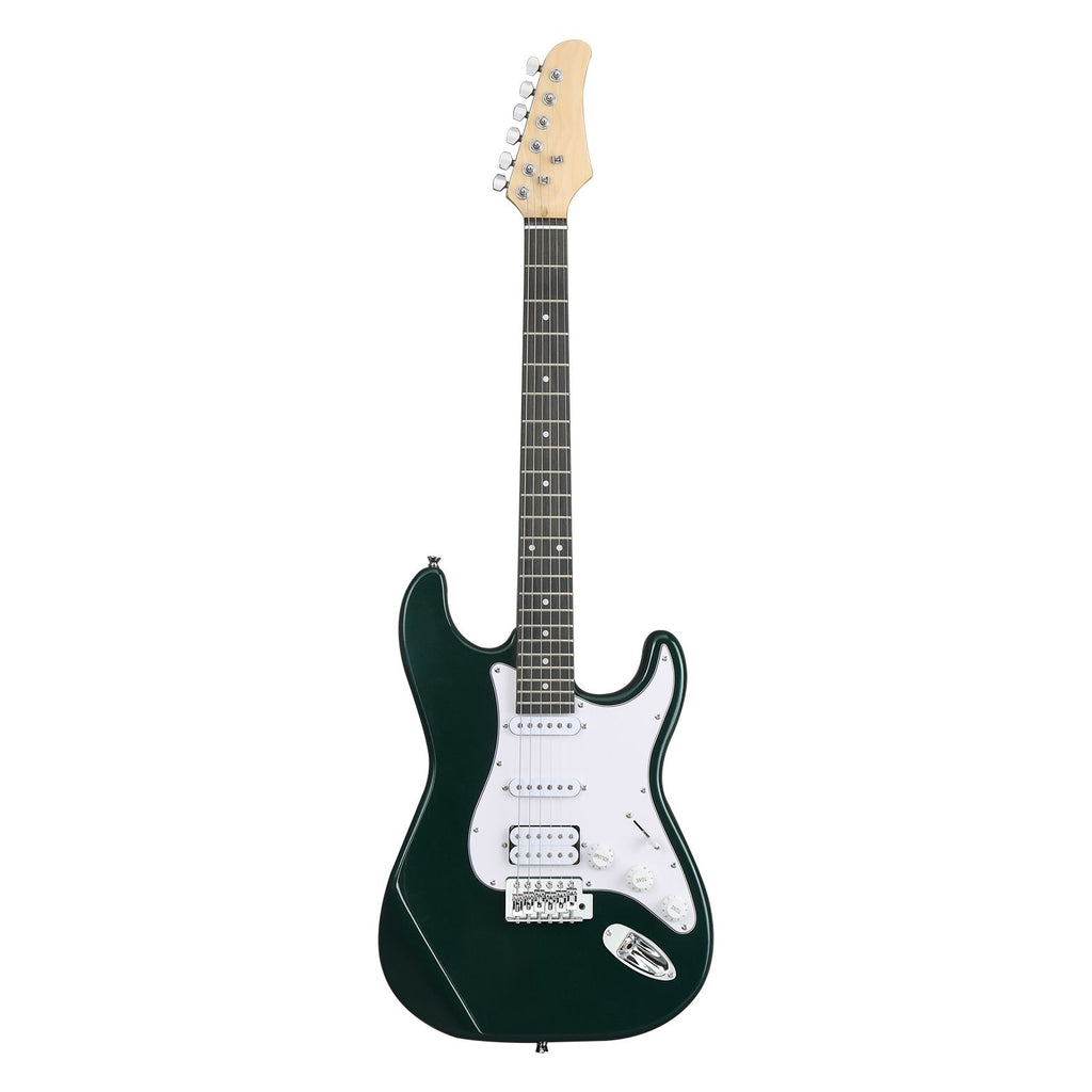 KST Stylish H-S-S Pickup Electric Guitar Kit with 5W AMP Bag Guitar Strap Strings Green