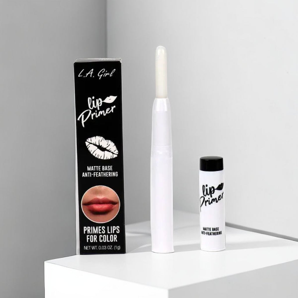 L.A. Girl Lip Primer Clear - Long Lasting Lipstick Base Makeup 0.05 oz