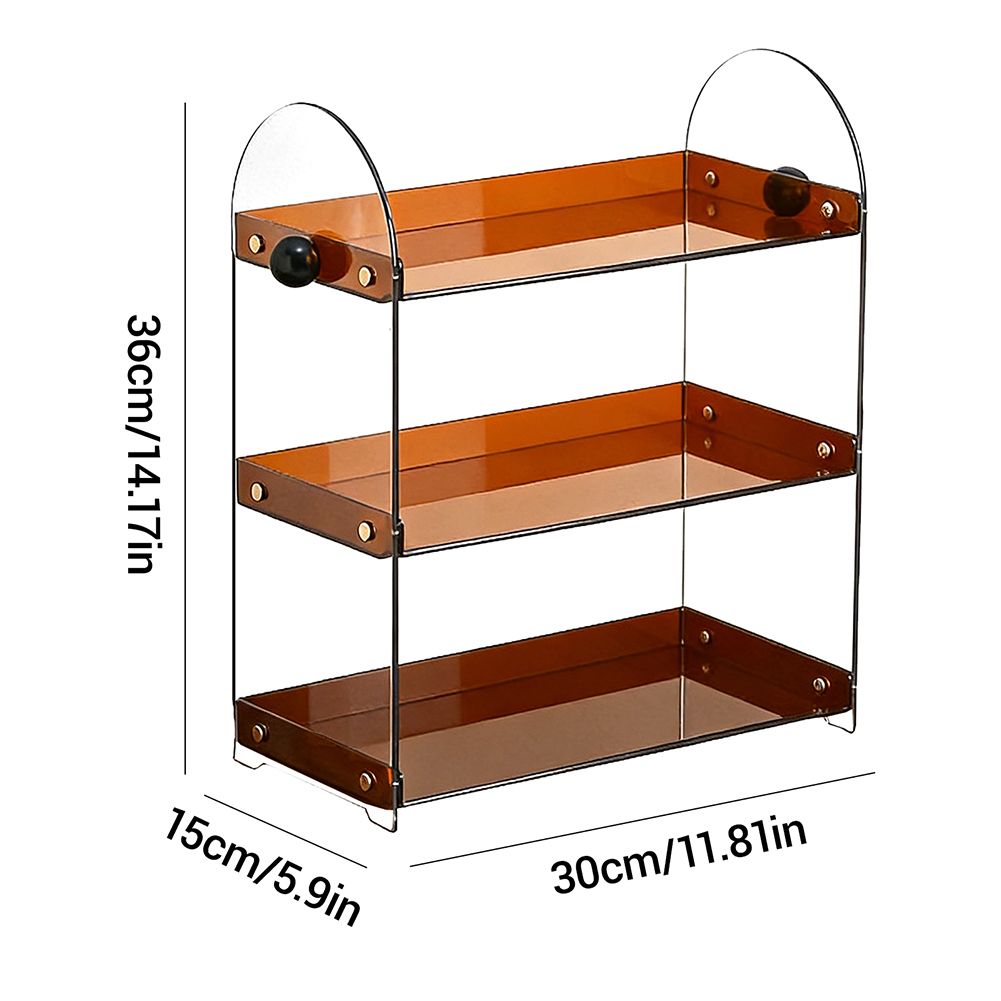 Large Acrylic Shelf 3 Tier storage rack case shelf