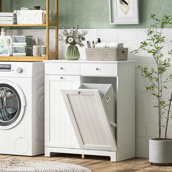 Laundry Cabinet, Laundry Hamper Cabinet/ Storage cabinet ( Amazon Shipping)(Prohibited by WalMart)