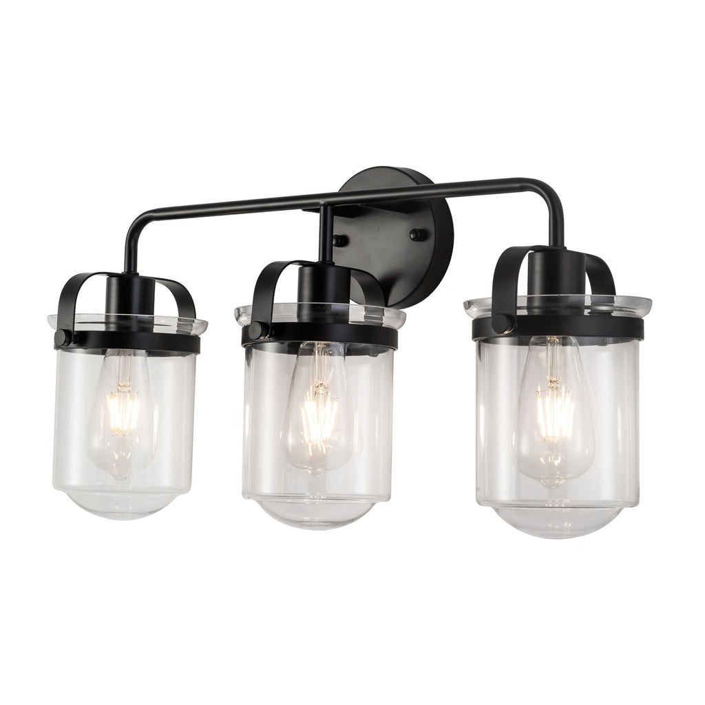 ll Sconces Set of 3 with Clear Glass Shade,Modern ll Sconce,Industrial Indoor ll Light Fixture E26 Socket[No Bulb][Unable ship on weekends, TK/TEMU only for pickup]