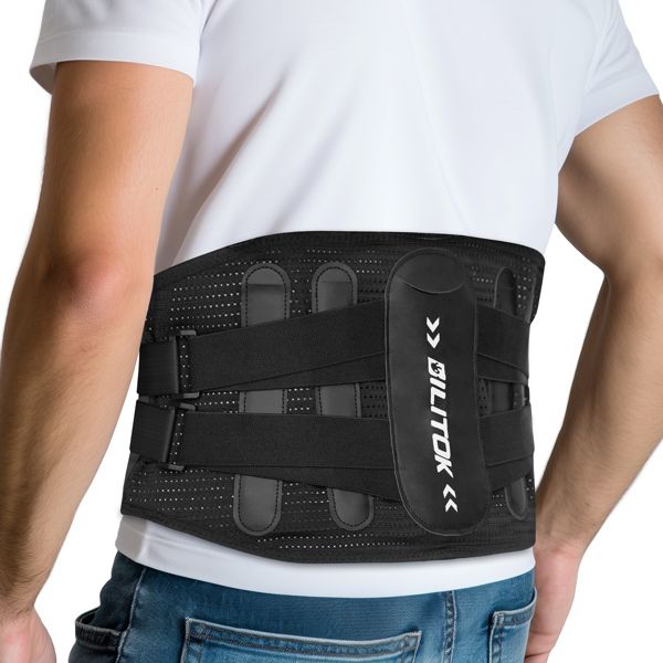 Lumbar support belt (for men and women) Lower back pain relief, non-slip,adjustable lumbar support belt for sciatica, scoliosis and other workplaces(2XL)(No shipments on weekends)