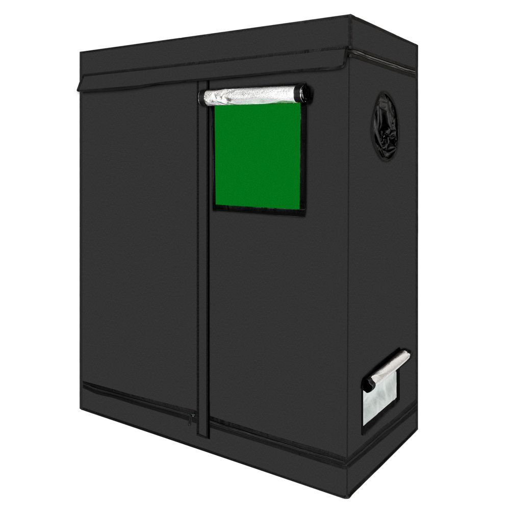 LY-120*60*150cm Home Use Dismountable Hydroponic Plant Growing Tent with Window Green & Black