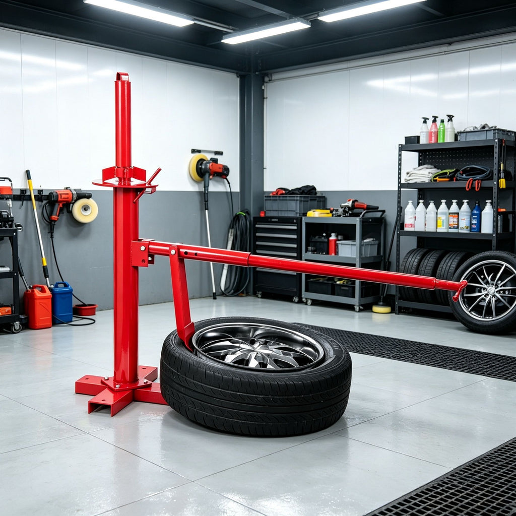 Manual Tire Changer & Portable Hand Bead Breaker, 203-406 mm Mounting Tool for Car, Truck & Trailer Tires, for Home Garage & Small Auto Shop