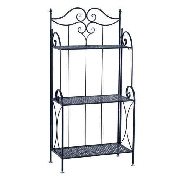 Metal Foldable 3-Tier Plant & Home Décor Display Stand Rack / Book Shelf
