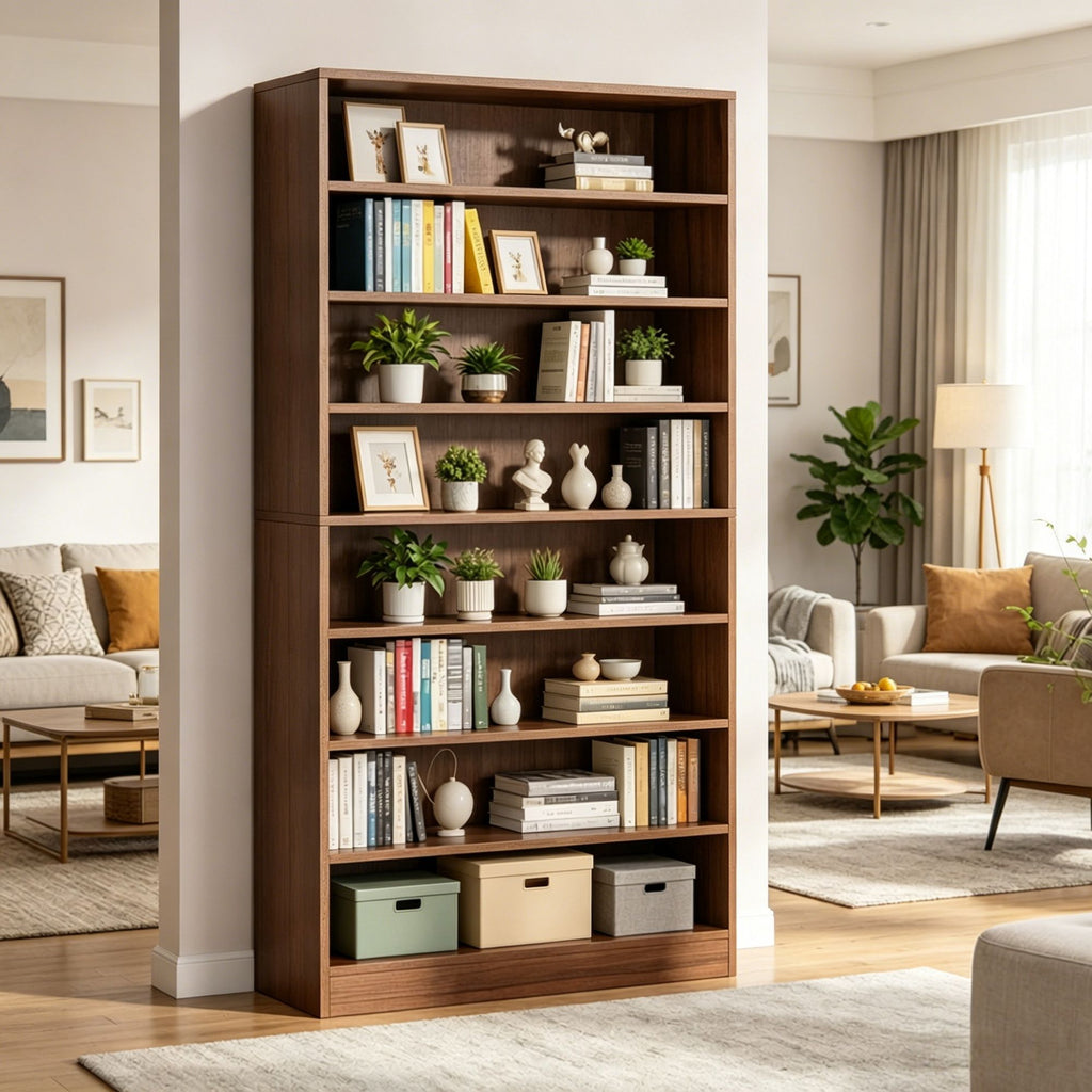 Minimalist Design Bookshelf with Space-Saving and Non-Slip for Bedroom