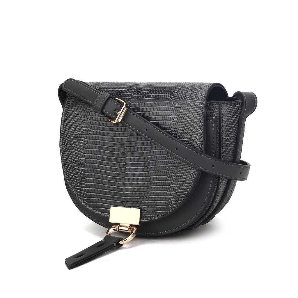 MKF Collection Adalyn Snake Embossed Vegan Leather Women Shoulder Bag by Mia K
