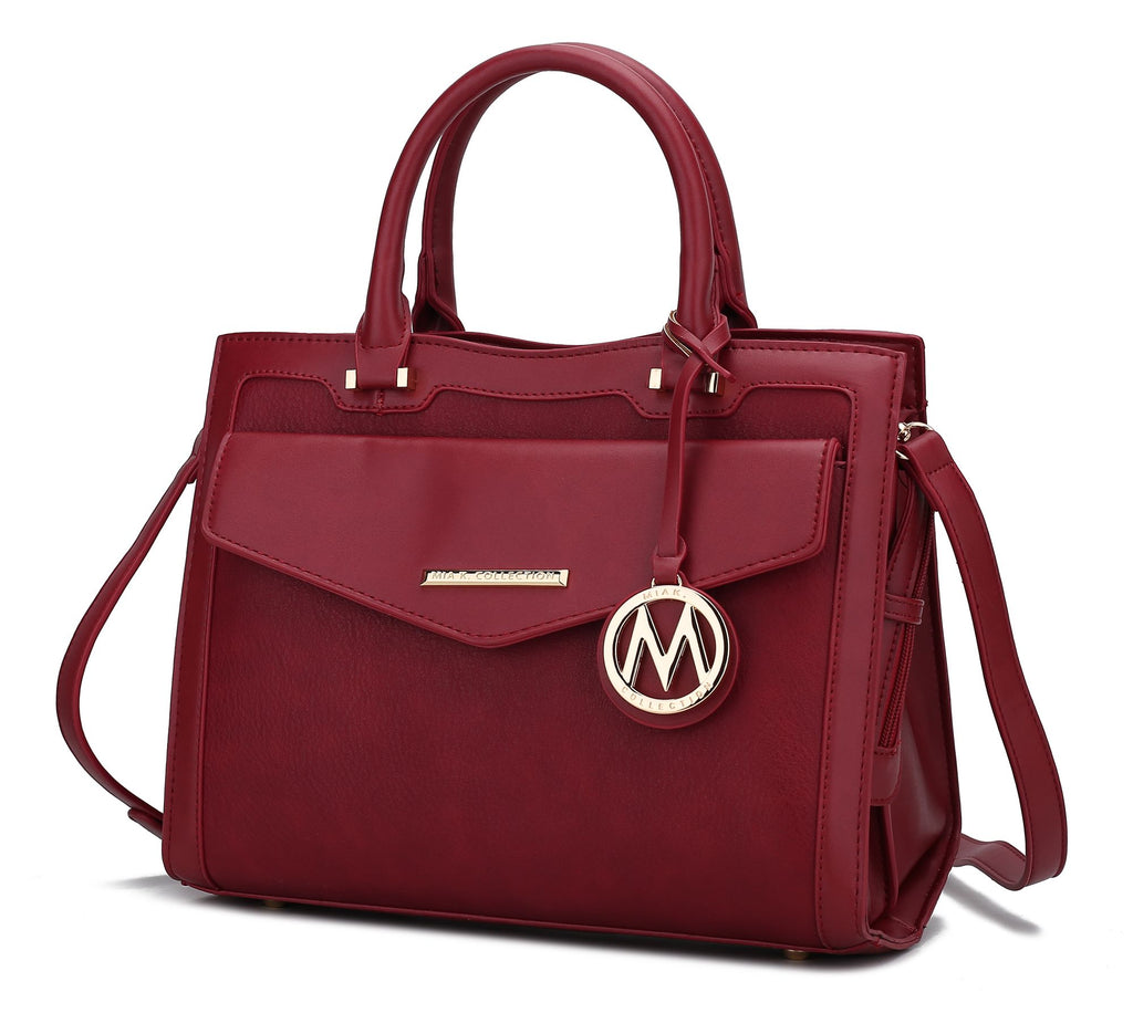 MKF Collection Alyssa Satchel Handbag Vegan Leather Women by Mia k