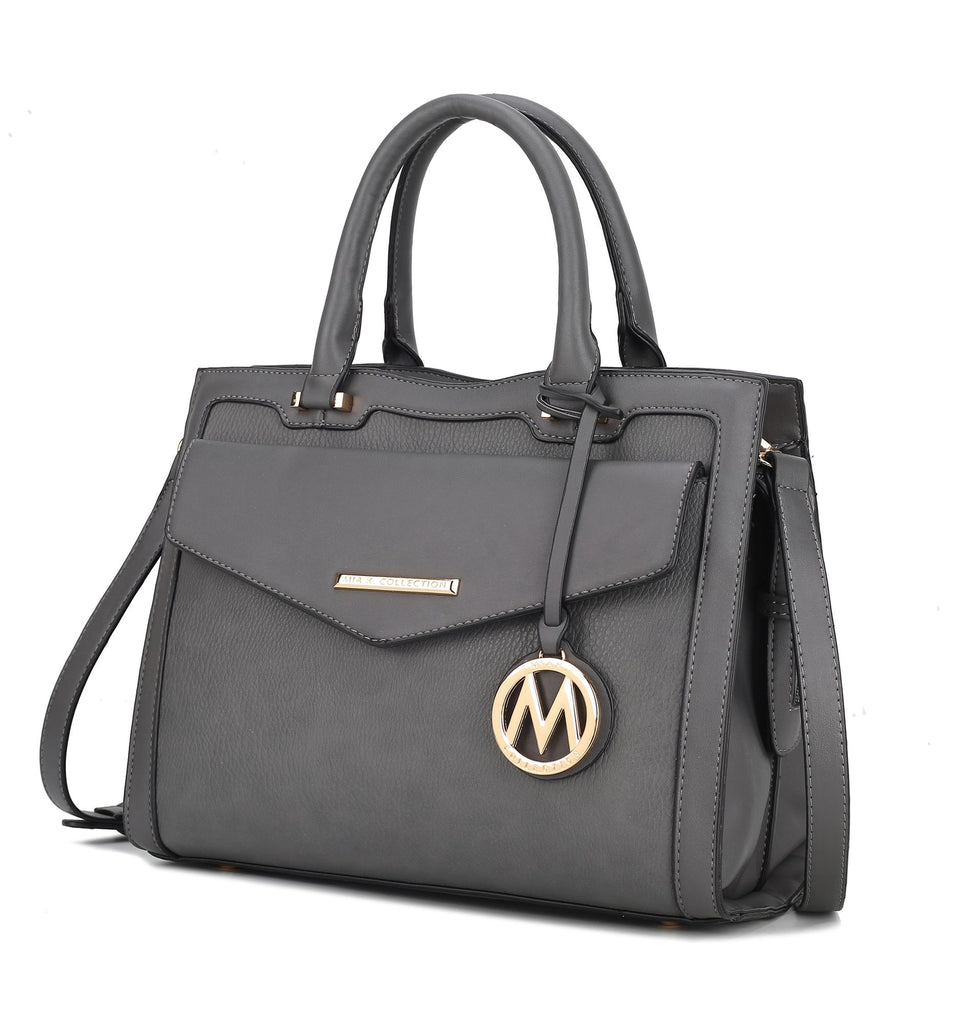 MKF Collection Alyssa Satchel Handbag Vegan Leather Women by Mia k