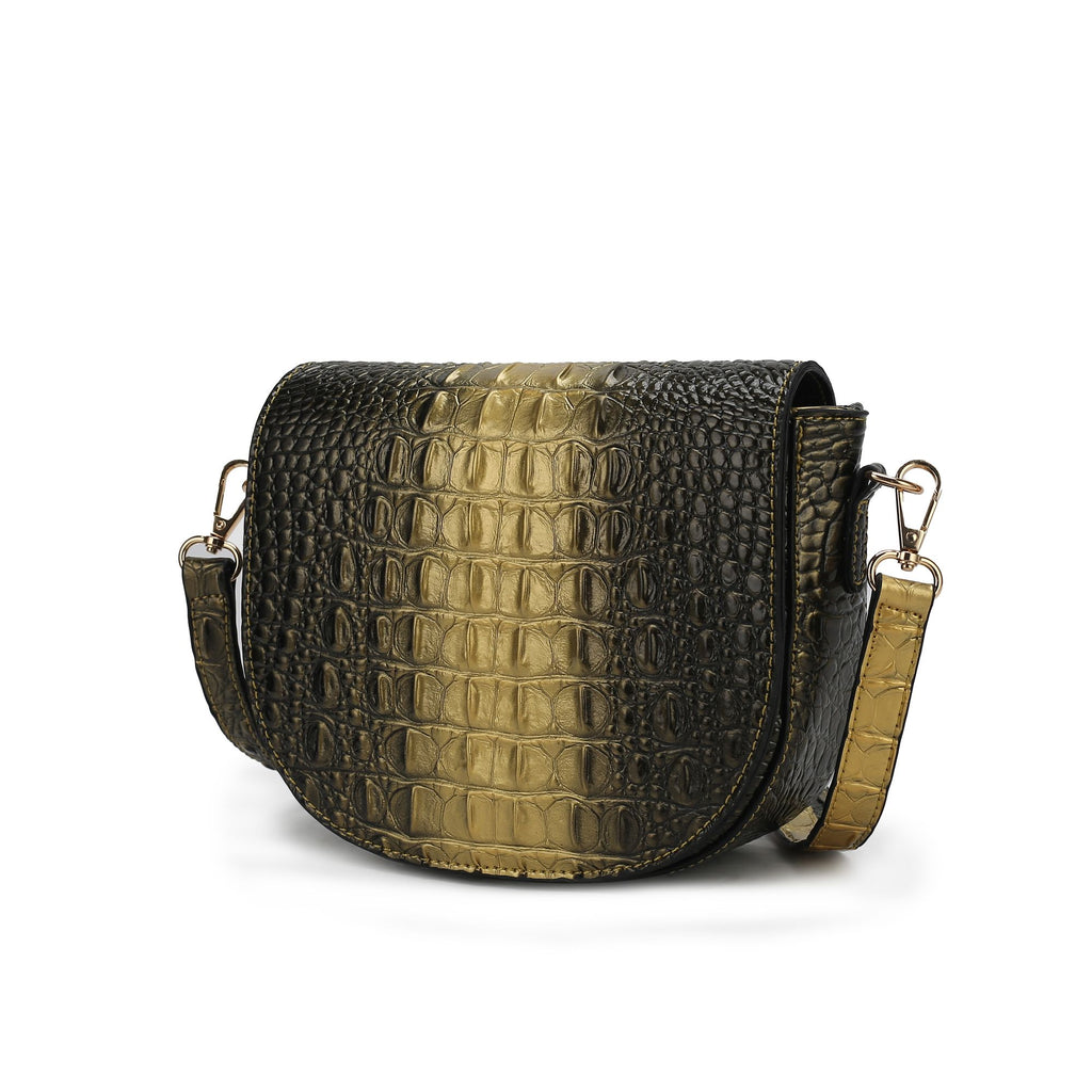 MKF Collection Amalia Croc-Embossed Crossbody Bag by Mia K