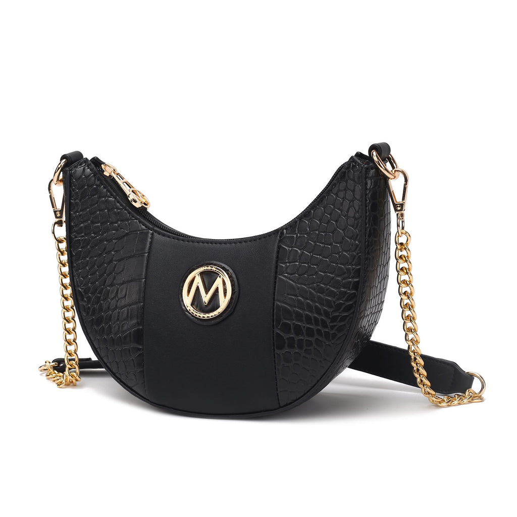 MKF Collection Amira Crocodile Embossed Vegan Leather Women Shoulder Bag by Mia K