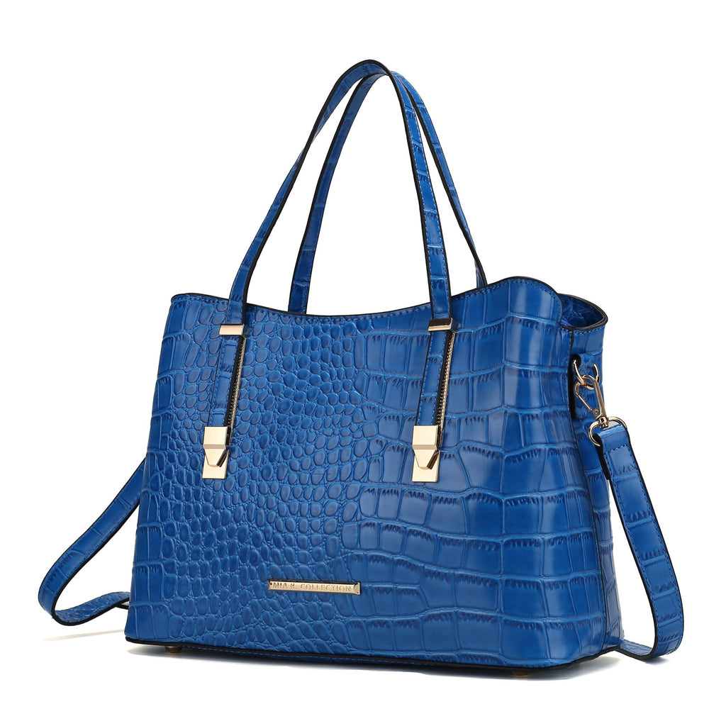 MKF Collection Aurelia Crocodile Embossed Vegan Leather Women Tote Handbag by Mia K