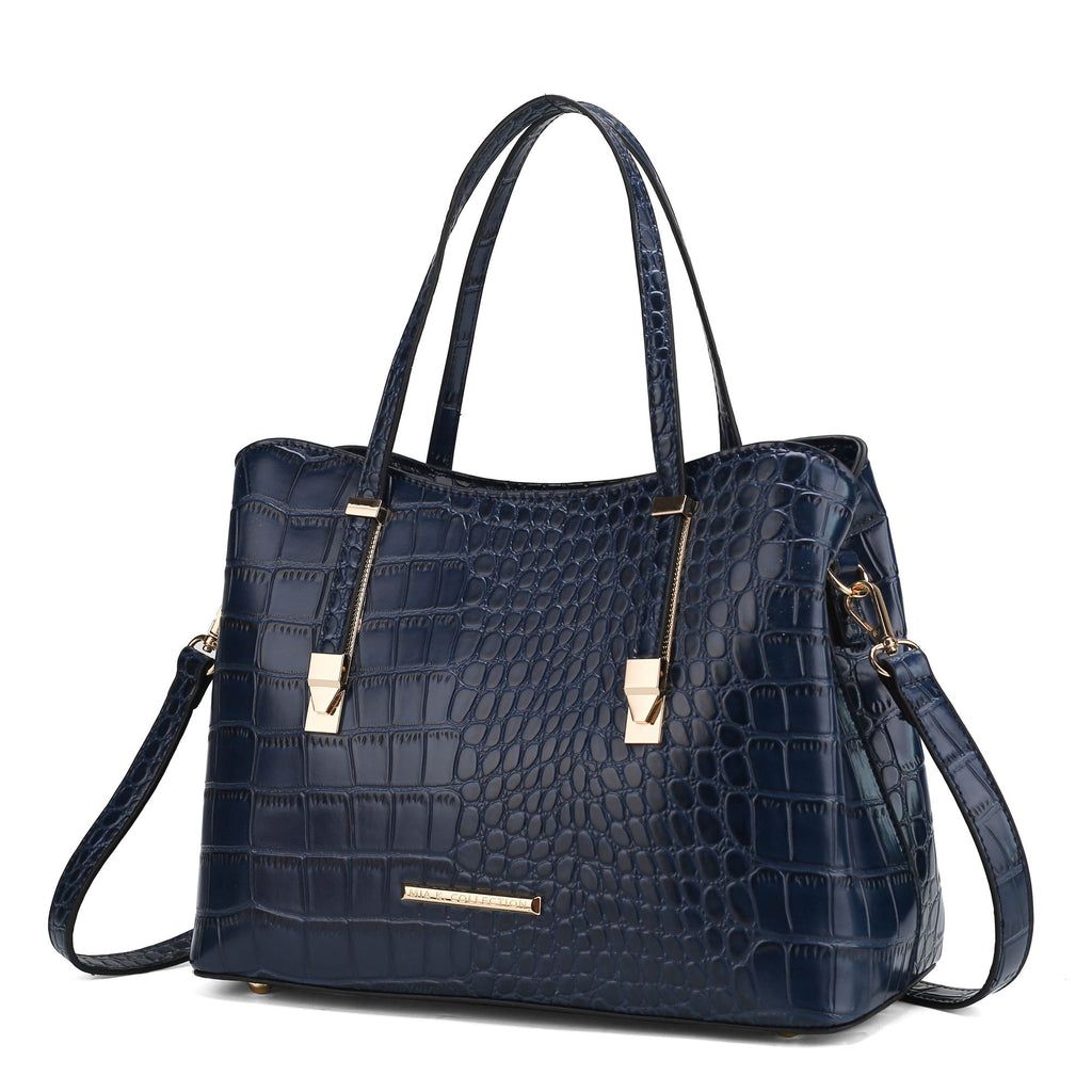MKF Collection Aurelia Crocodile Embossed Vegan Leather Women Tote Handbag by Mia K