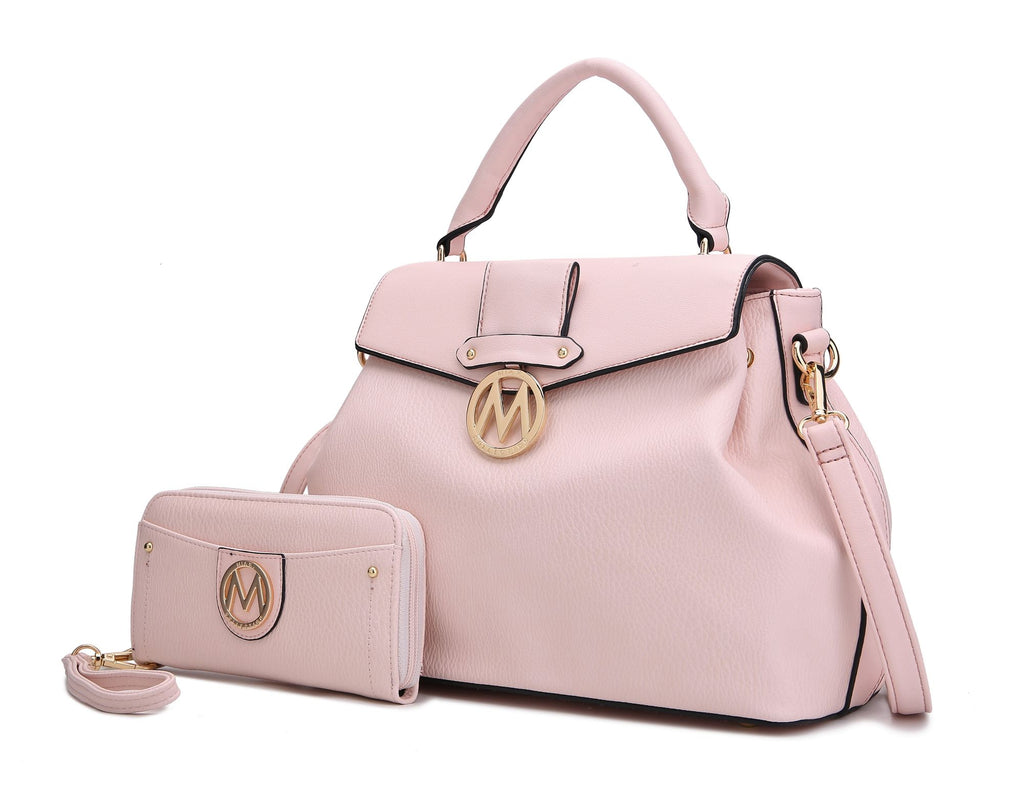 MKF Collection Aurora Satchel Shoulder Bag & Wallet by Mia k.