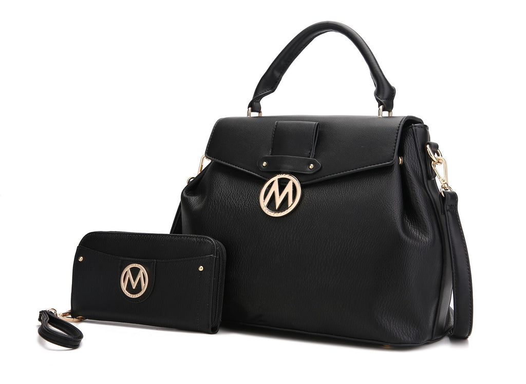 MKF Collection Aurora Satchel Shoulder Bag & Wallet by Mia k.