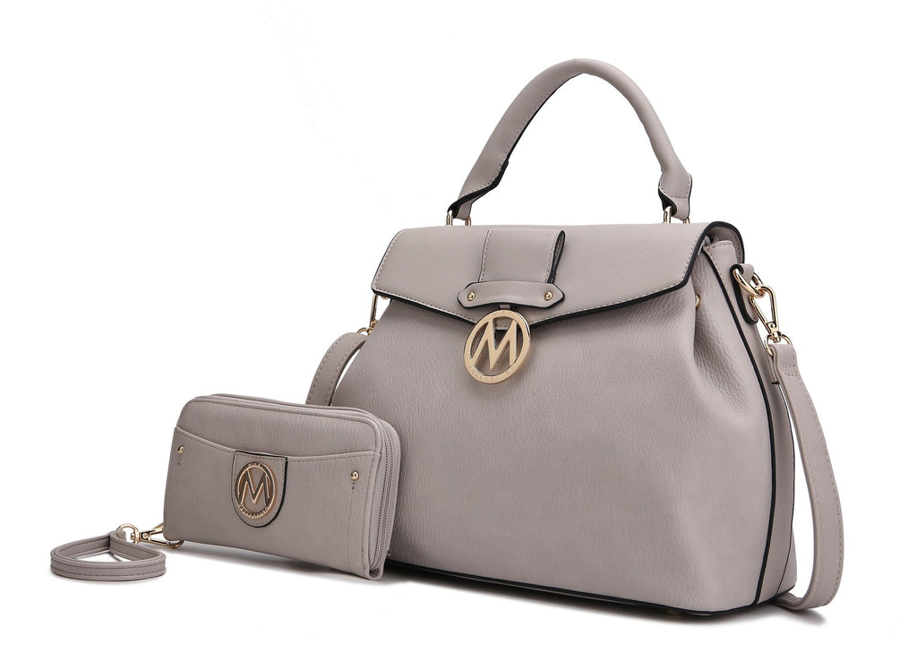 MKF Collection Aurora Satchel Shoulder Bag & Wallet by Mia k.