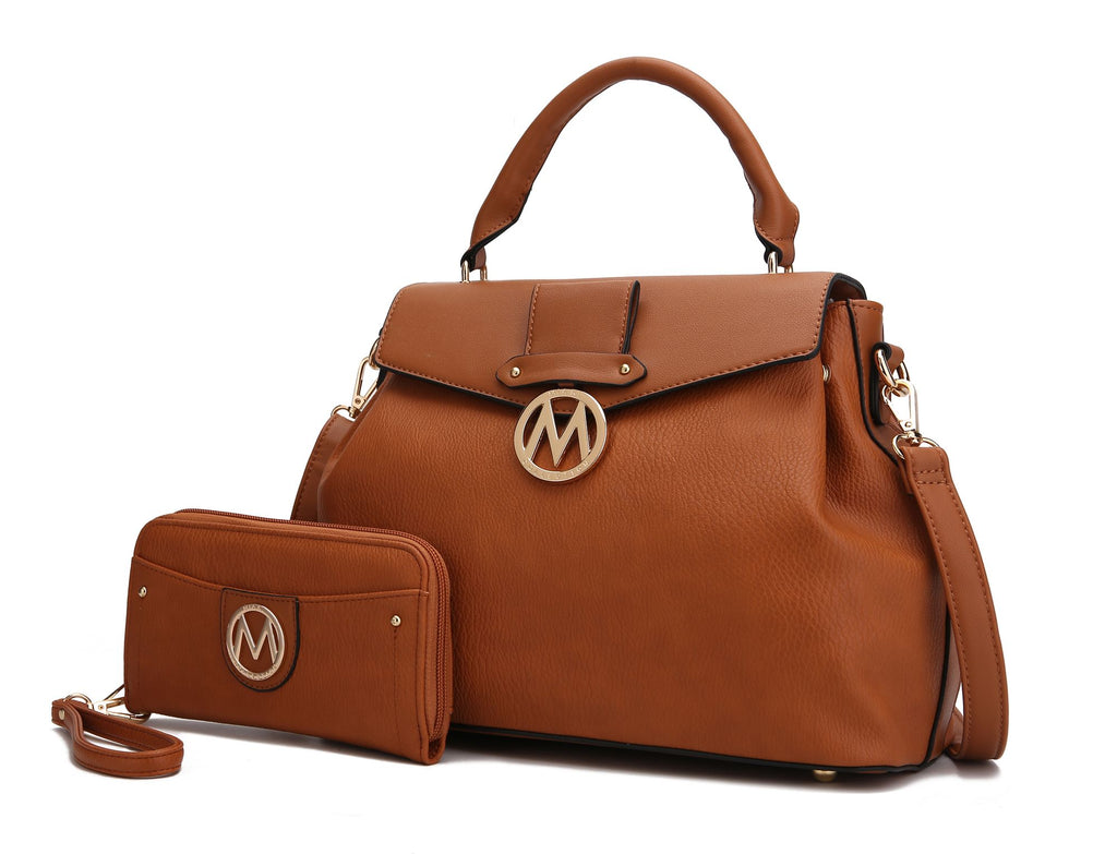 MKF Collection Aurora Satchel Shoulder Bag & Wallet by Mia k.