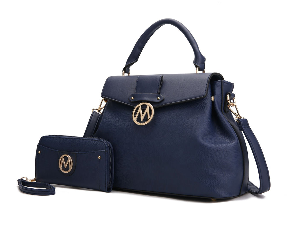 MKF Collection Aurora Satchel Shoulder Bag & Wallet by Mia k.