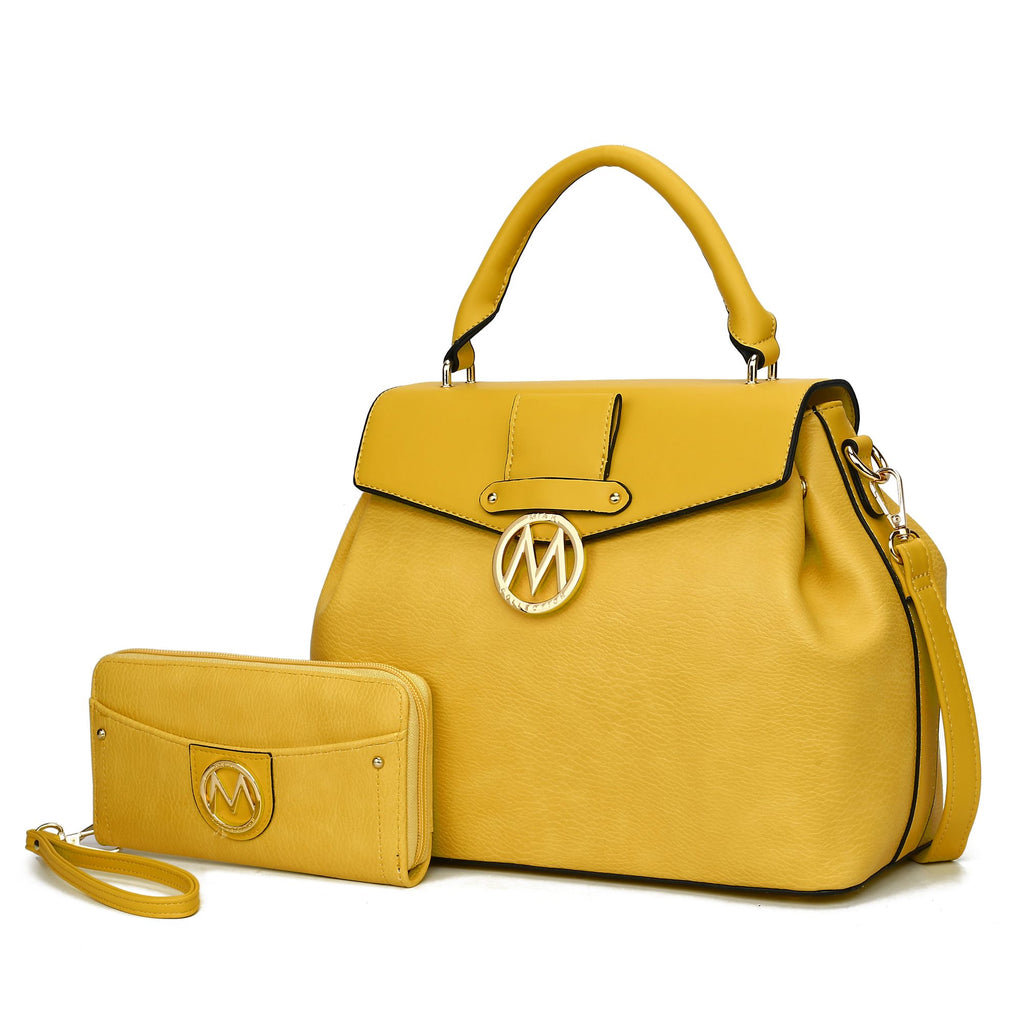 MKF Collection Aurora Satchel Shoulder Bag & Wallet by Mia k.