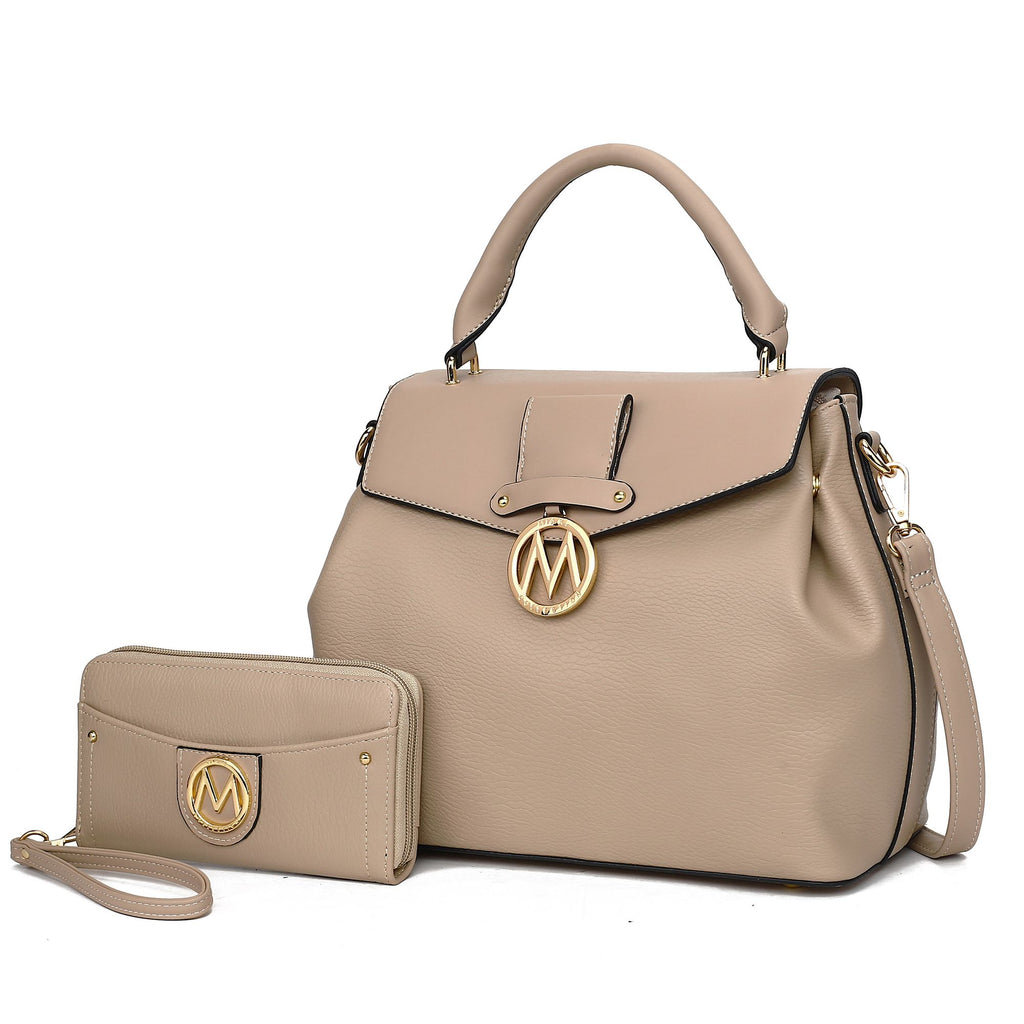 MKF Collection Aurora Satchel Shoulder Bag & Wallet by Mia k.