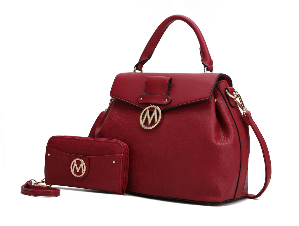 MKF Collection Aurora Satchel Shoulder Bag & Wallet by Mia k.
