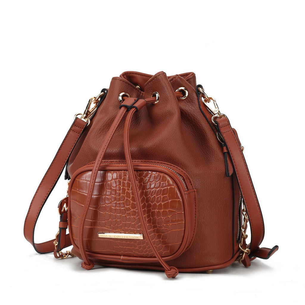 MKF Collection Azalea Vegan Leather Women Bucket Bag by Mia K