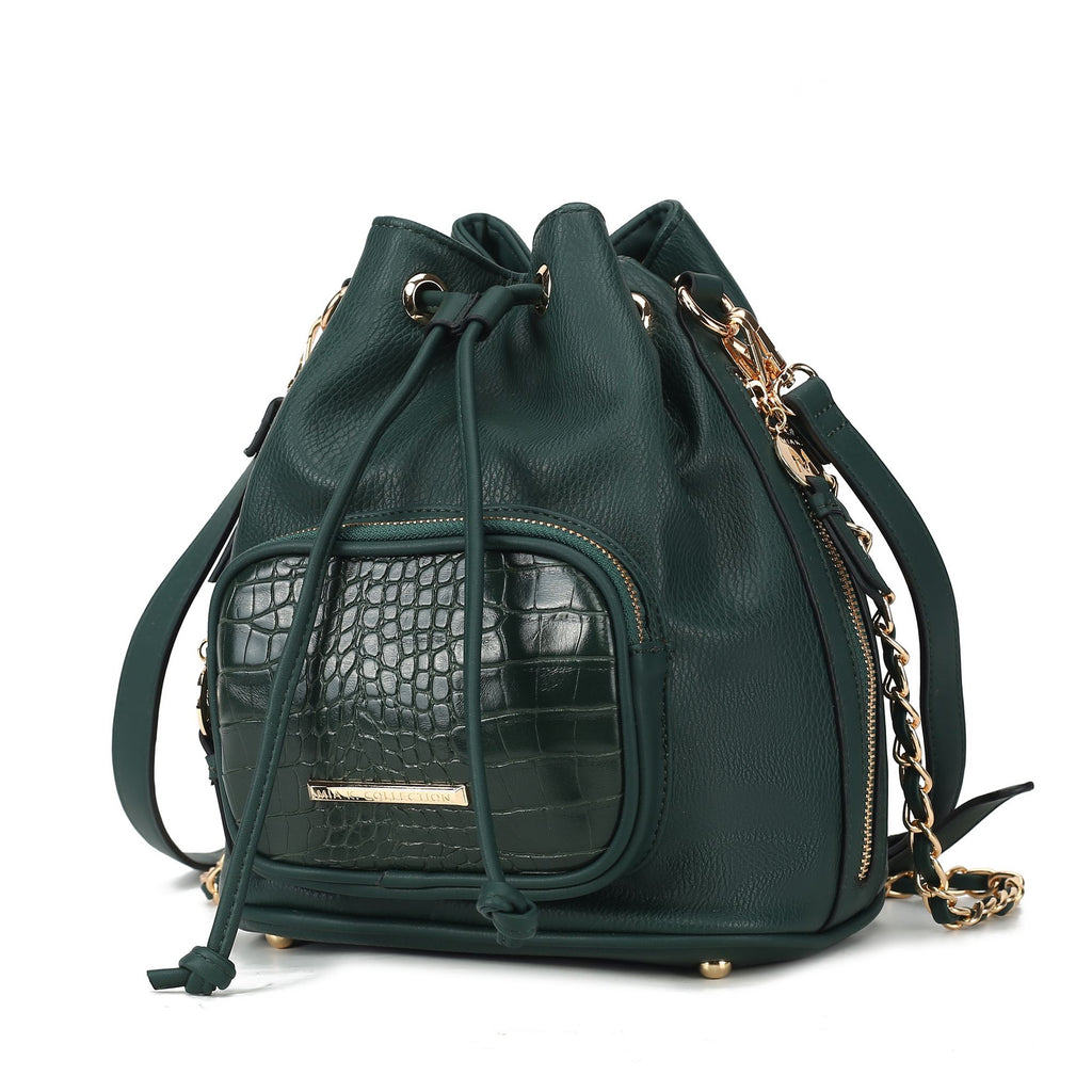 MKF Collection Azalea Vegan Leather Women Bucket Bag by Mia K
