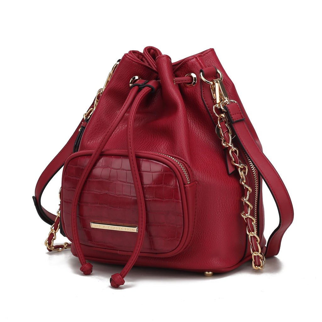 MKF Collection Azalea Vegan Leather Women Bucket Bag by Mia K