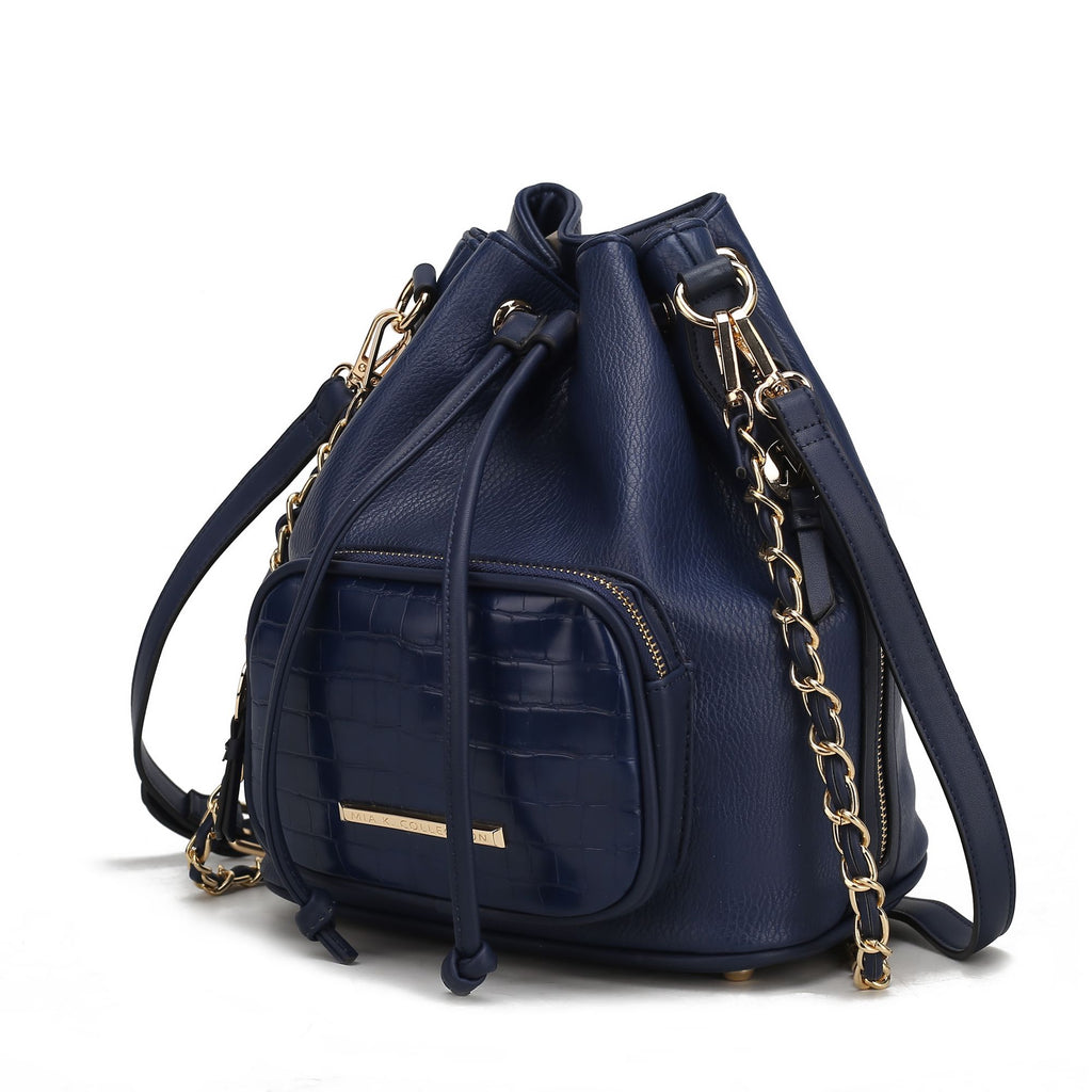 MKF Collection Azalea Vegan Leather Women Bucket Bag by Mia K