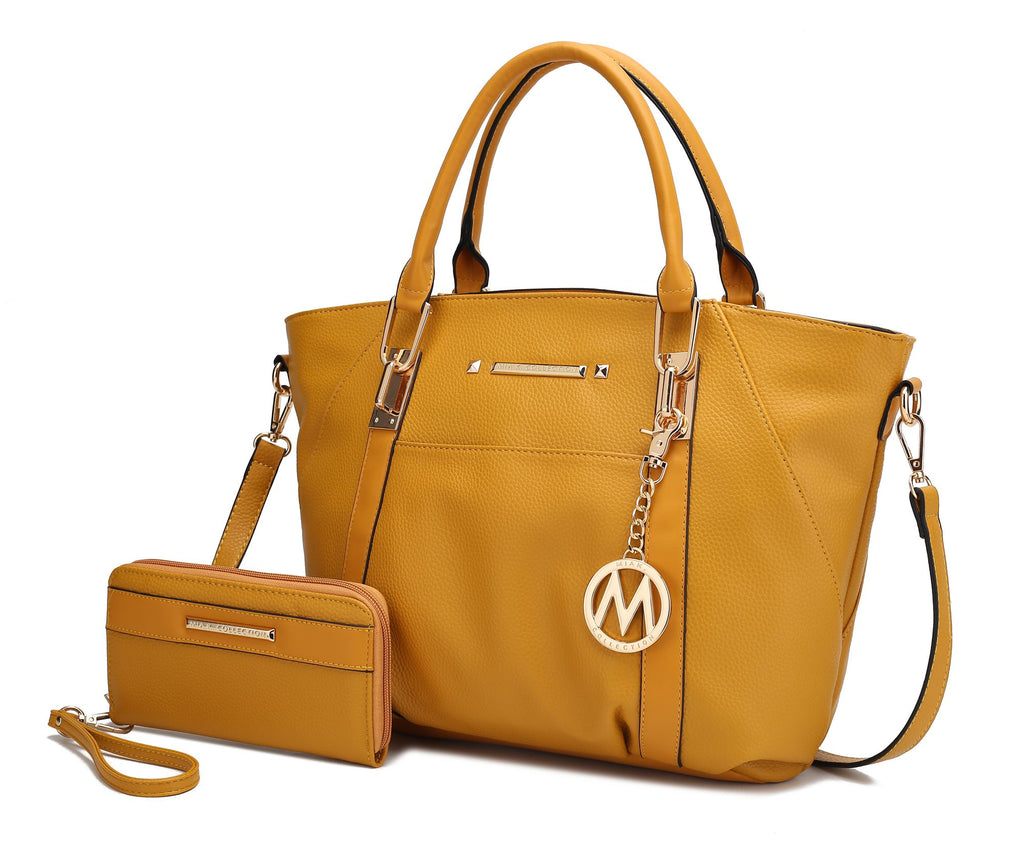 MKF Collection Azrael Vegan Leather Women Tote Bag with Wallet by Mia K