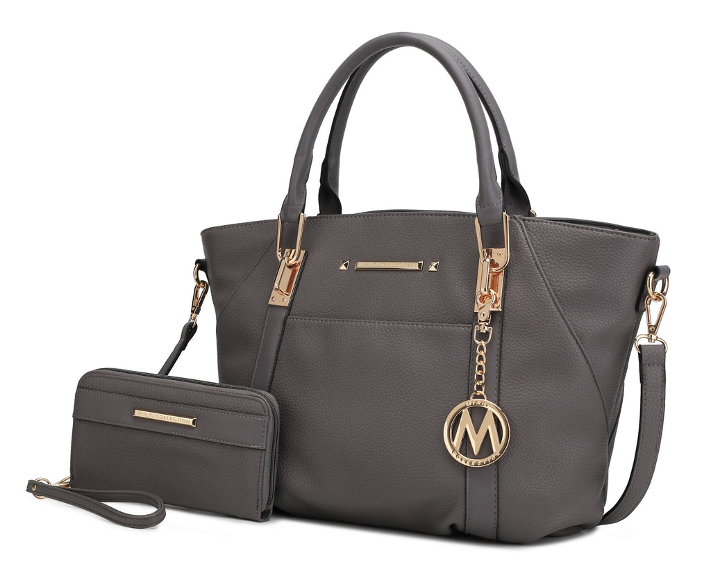 MKF Collection Azrael Vegan Leather Women Tote Bag with Wallet by Mia K