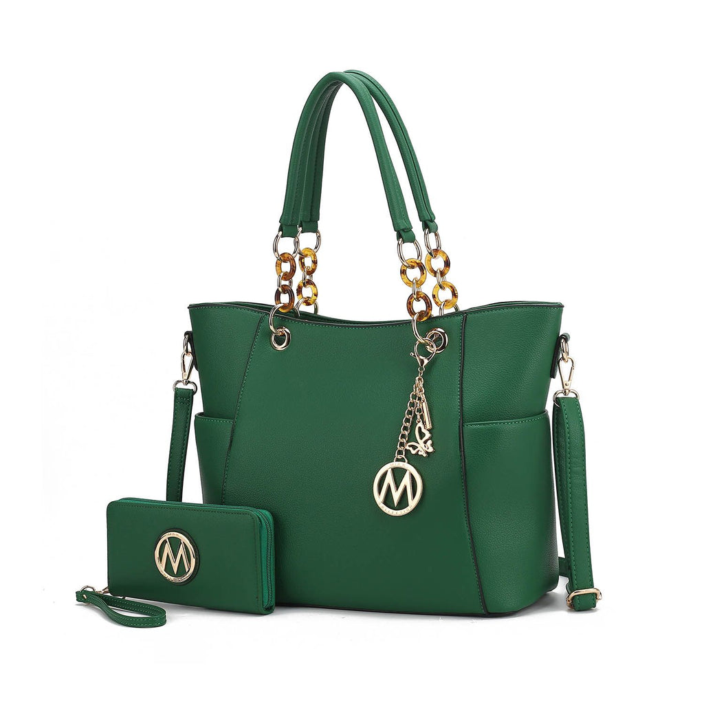 MKF Collection Bonita Tote Handbag with Wallet by Mia K