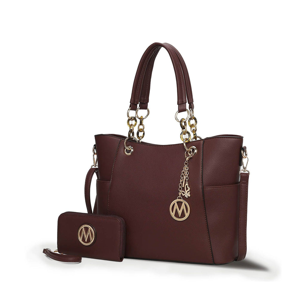 MKF Collection Bonita Tote Handbag with Wallet by Mia K