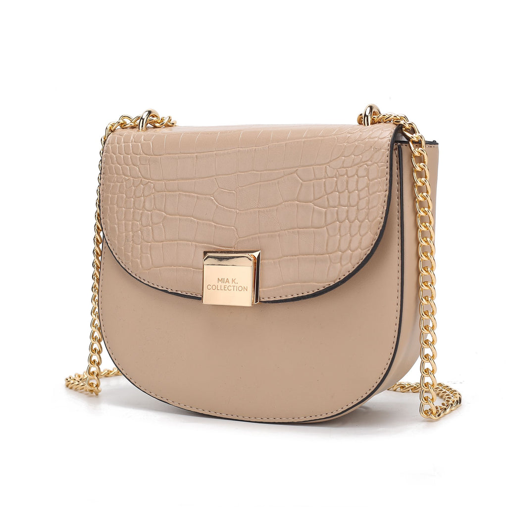MKF Collection Brooklyn Crocodile Embossed Vegan Leather Women Shoulder Handbag by Mia K