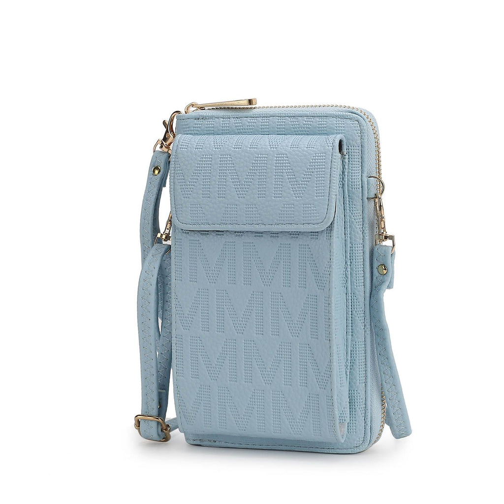 MKF Collection Caddy Vegan Leather Women Phone Wallet Crossbody by Mia k