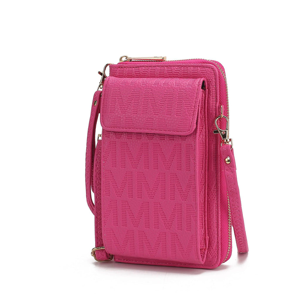 MKF Collection Caddy Vegan Leather Women Phone Wallet Crossbody by Mia k