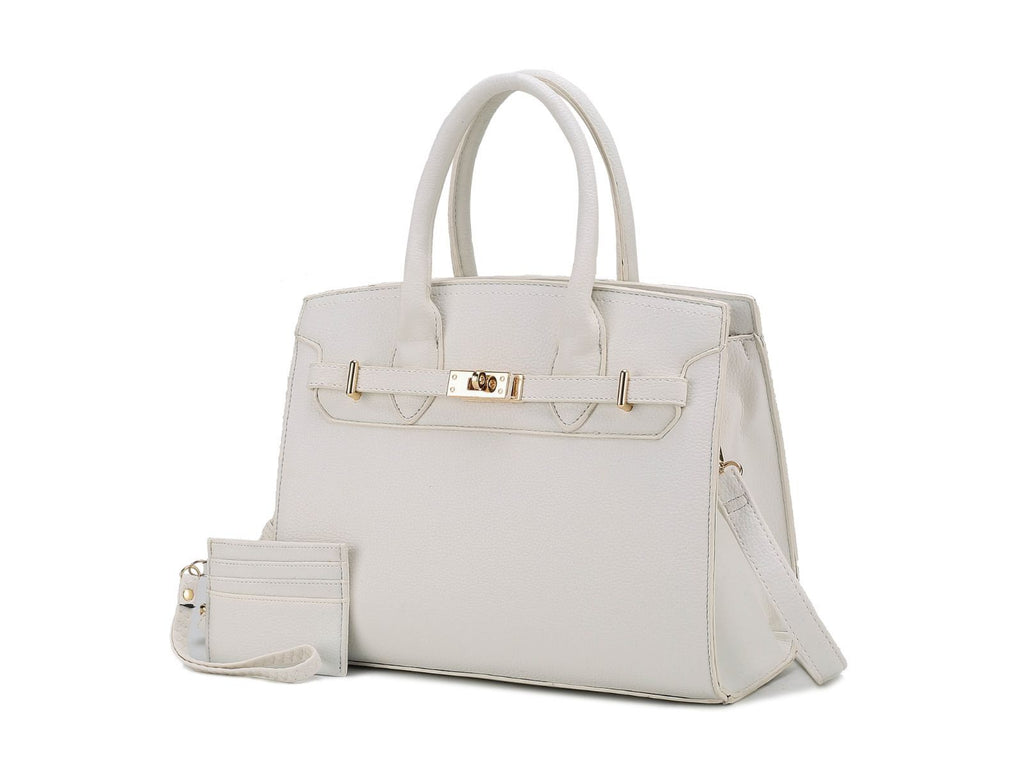 MKF Collection Calla Vegan Leather Women's Satchel Bag with Credit card holder– 2 pieces by Mia k