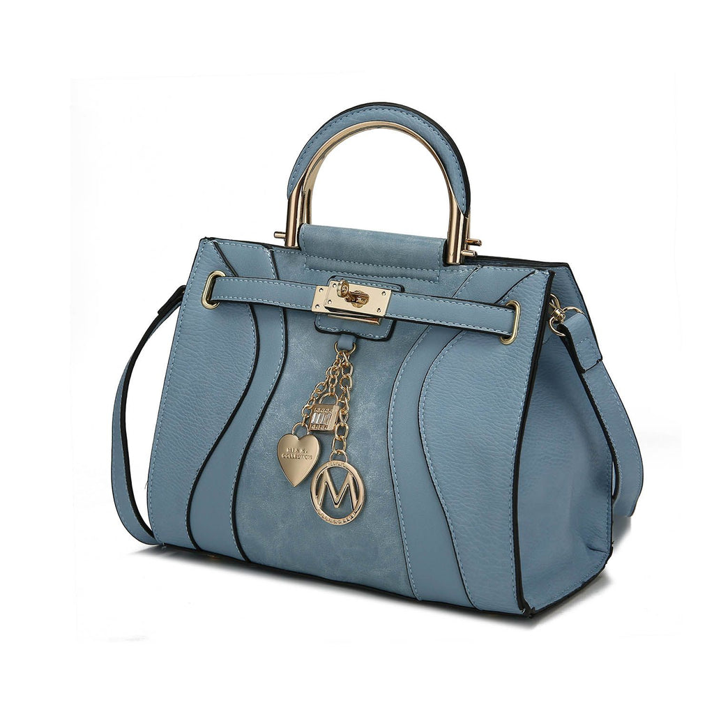 MKF Collection Cassia Medium Satchel Bag Vegan Leather Women by Mia K
