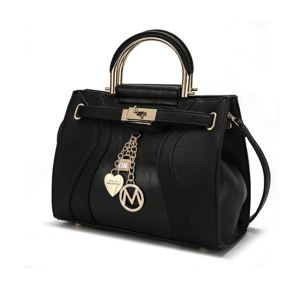 MKF Collection Cassia Medium Satchel Bag Vegan Leather Women by Mia K