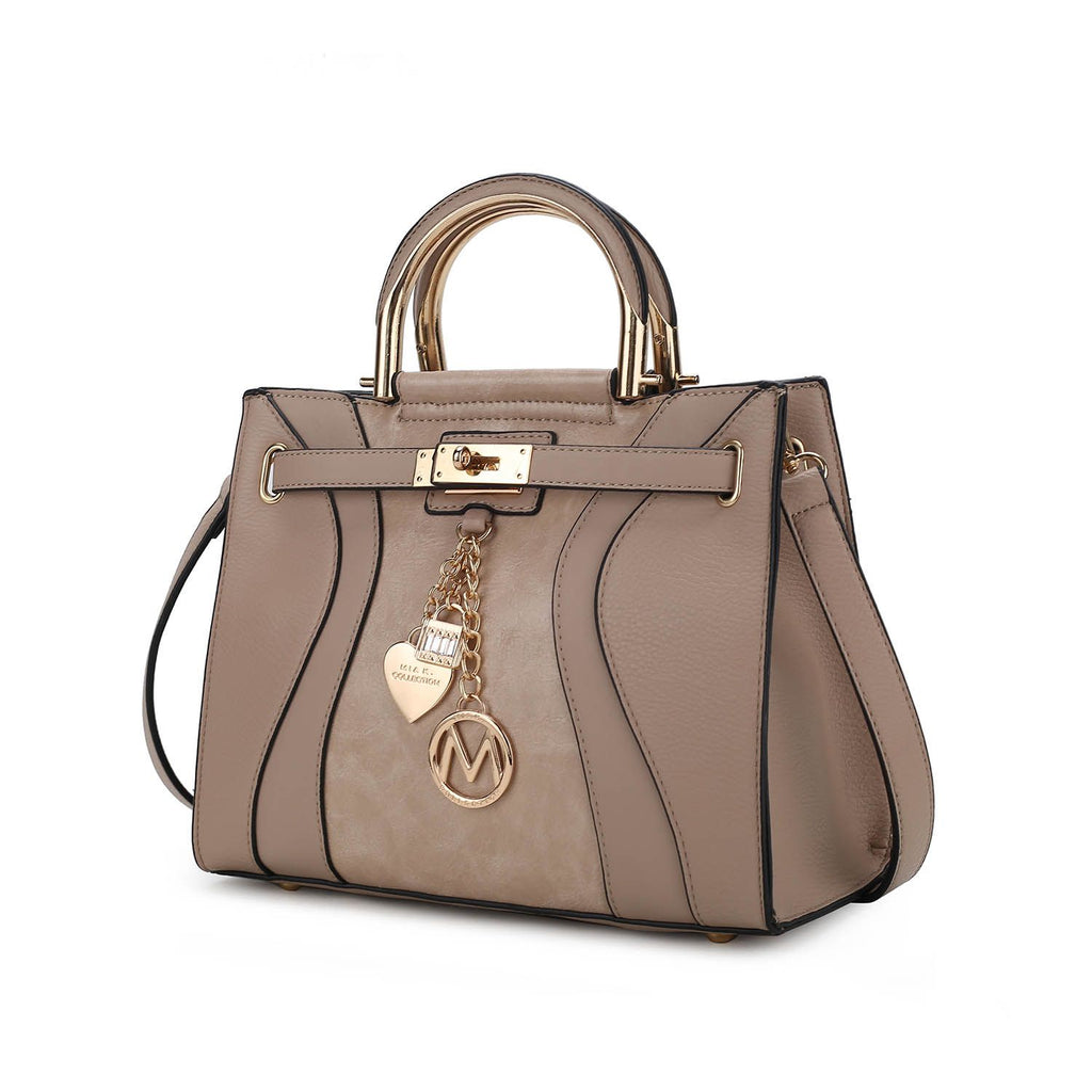 MKF Collection Cassia Medium Satchel Bag Vegan Leather Women by Mia K