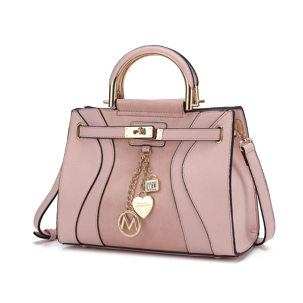 MKF Collection Cassia Medium Satchel Bag Vegan Leather Women by Mia K