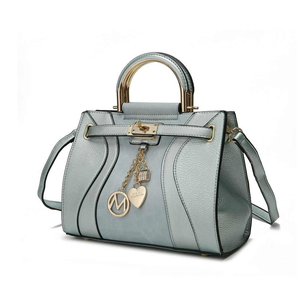 MKF Collection Cassia Medium Satchel Bag Vegan Leather Women by Mia K
