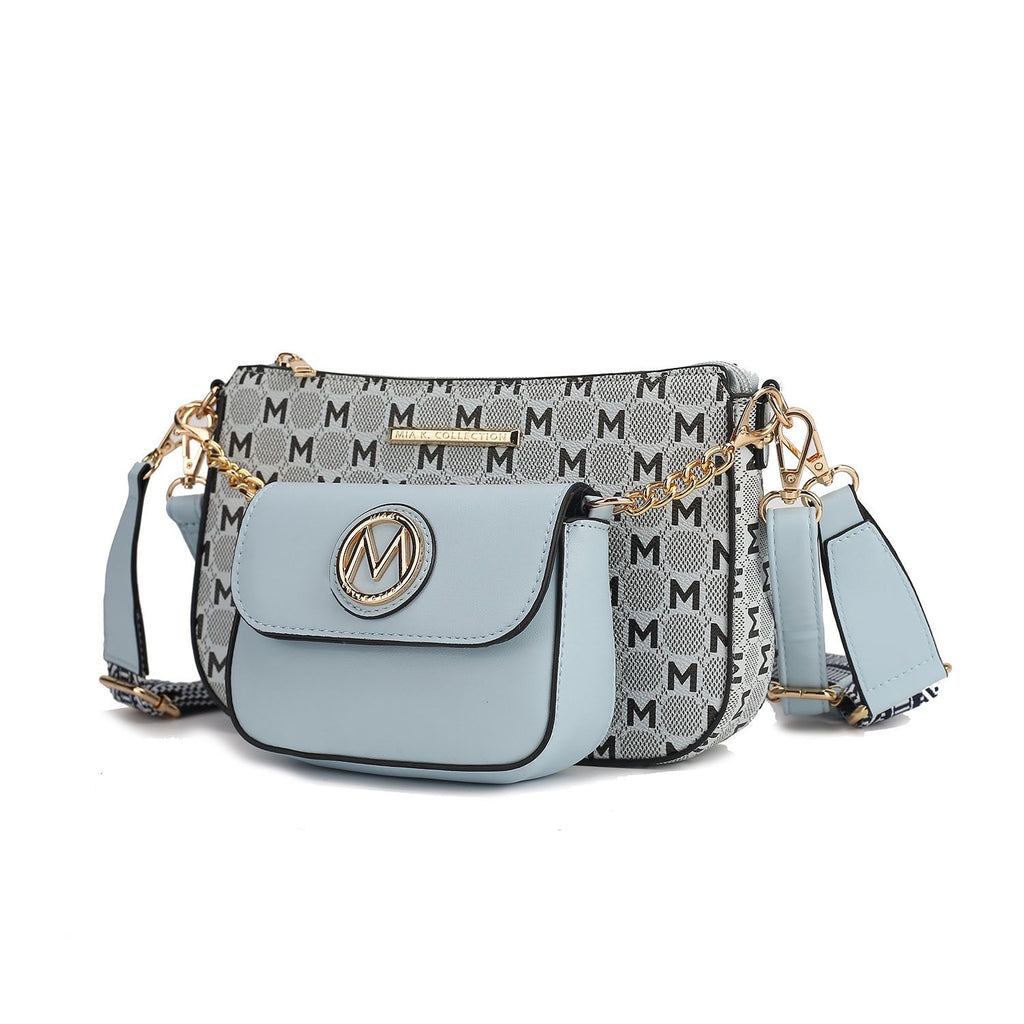 MKF Collection Ciri Crossbody Women's Double Bag by Mia K