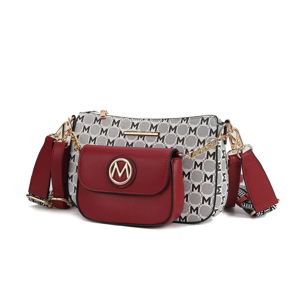 MKF Collection Ciri Crossbody Women's Double Bag by Mia K