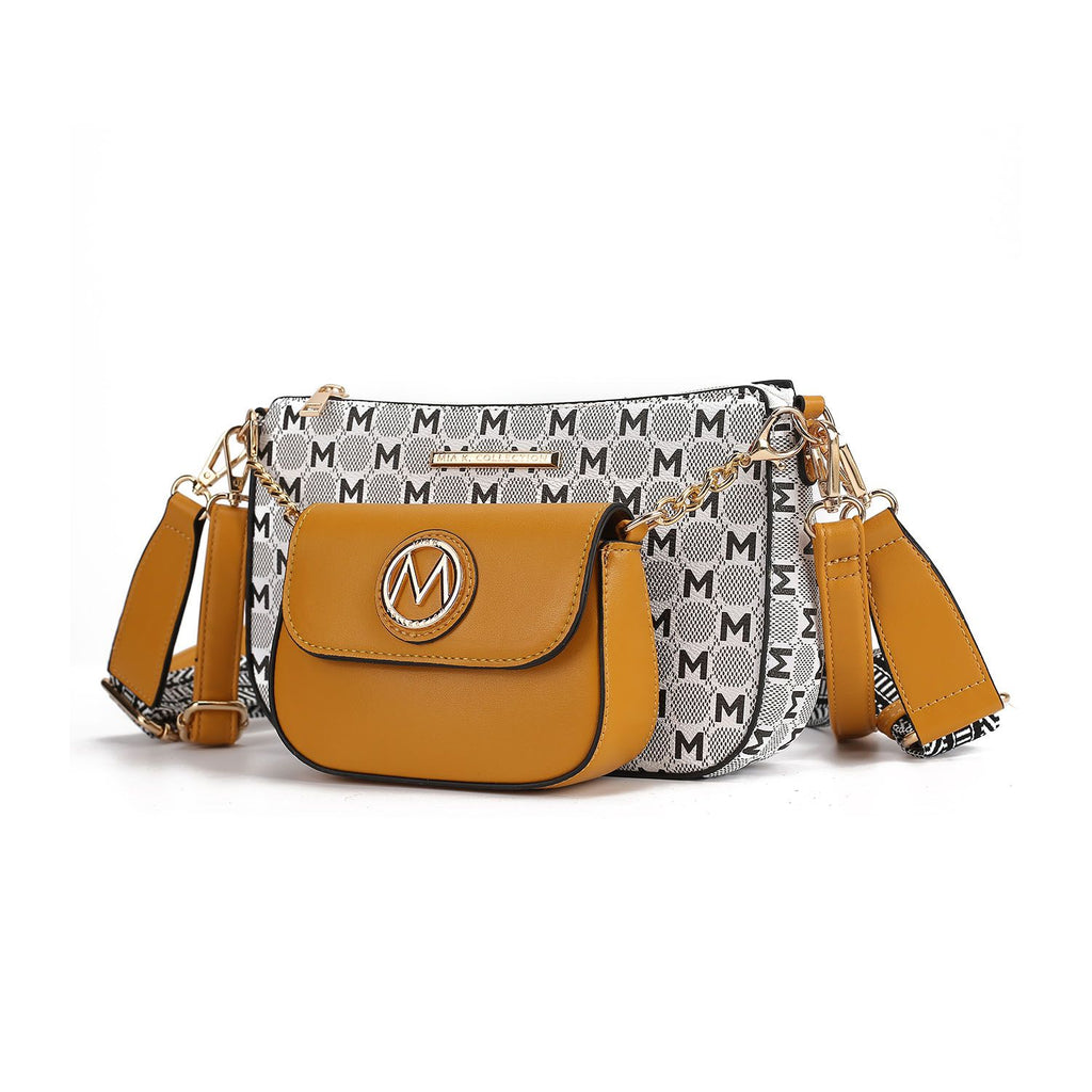 MKF Collection Ciri Crossbody Women's Double Bag by Mia K