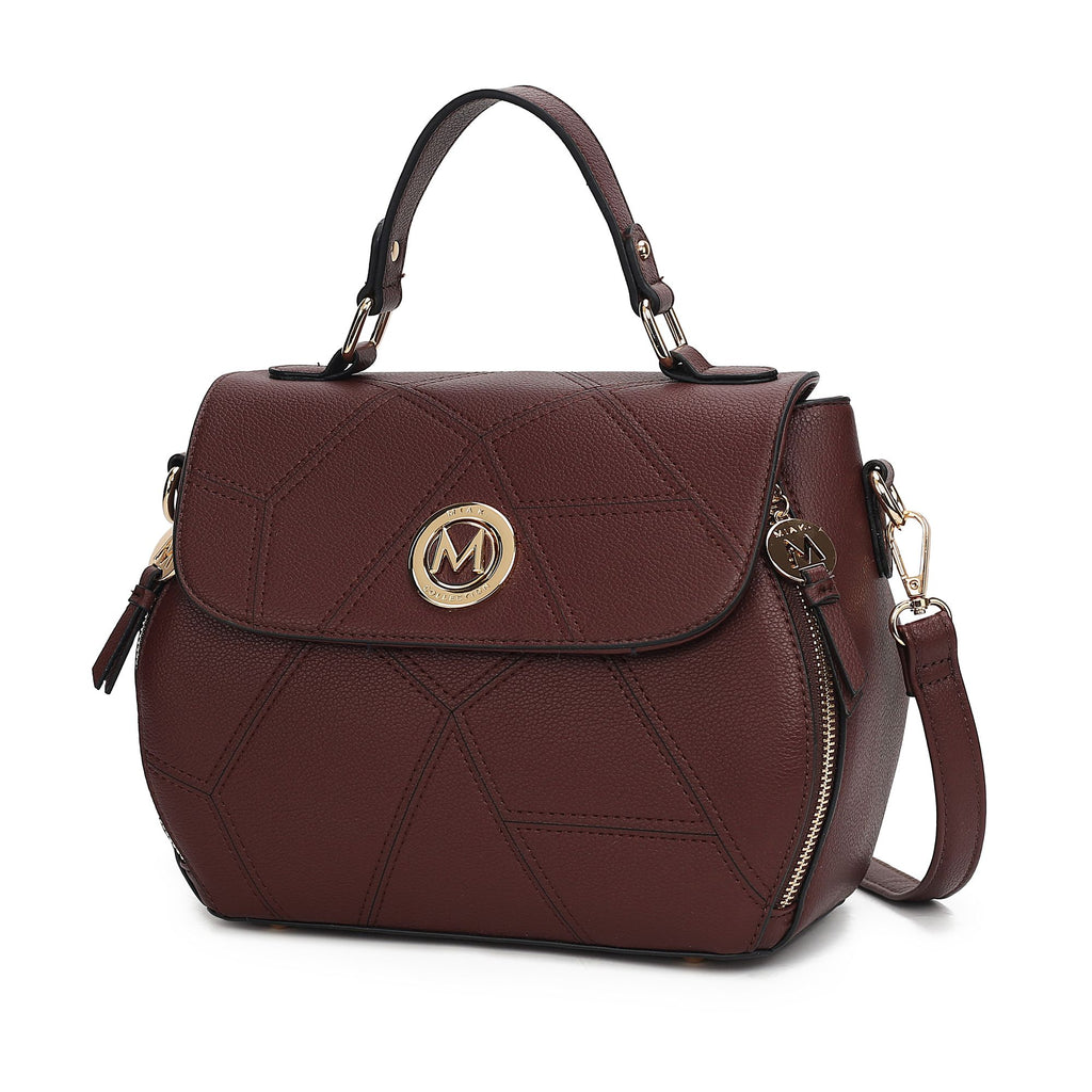 MKF Collection Clementine Vegan Leather Women Satchel Bag by Mia K