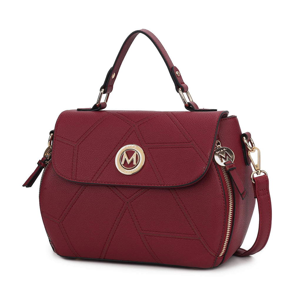 MKF Collection Clementine Vegan Leather Women Satchel Bag by Mia K